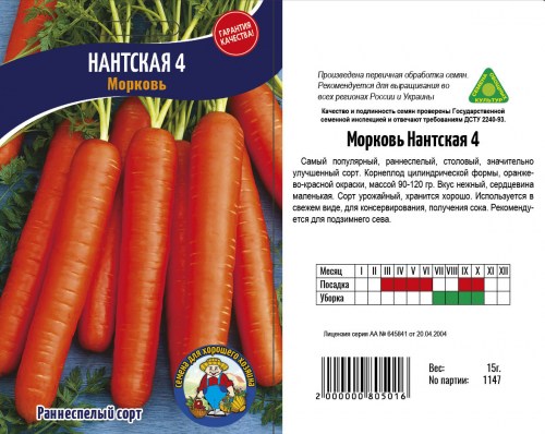 Морковь НАНТСКАЯ 15г